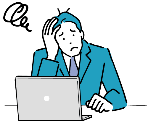 困っている男性WEBディレクター